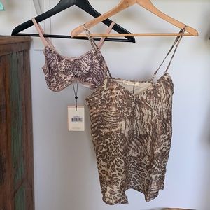 Spell Ada bralette S and Ada Cami XXS(oversized) BNWT